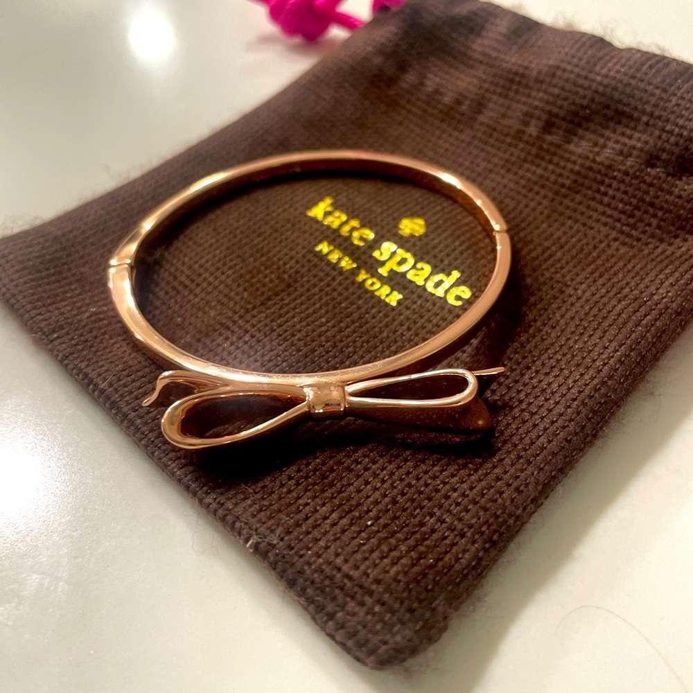 Kate Spade Rose Gold Bow Bangle